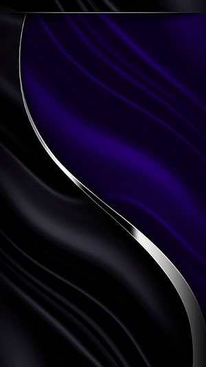 Abstract Dark Purple and Black Curved Lines Wallpaper HD phone wallpaper