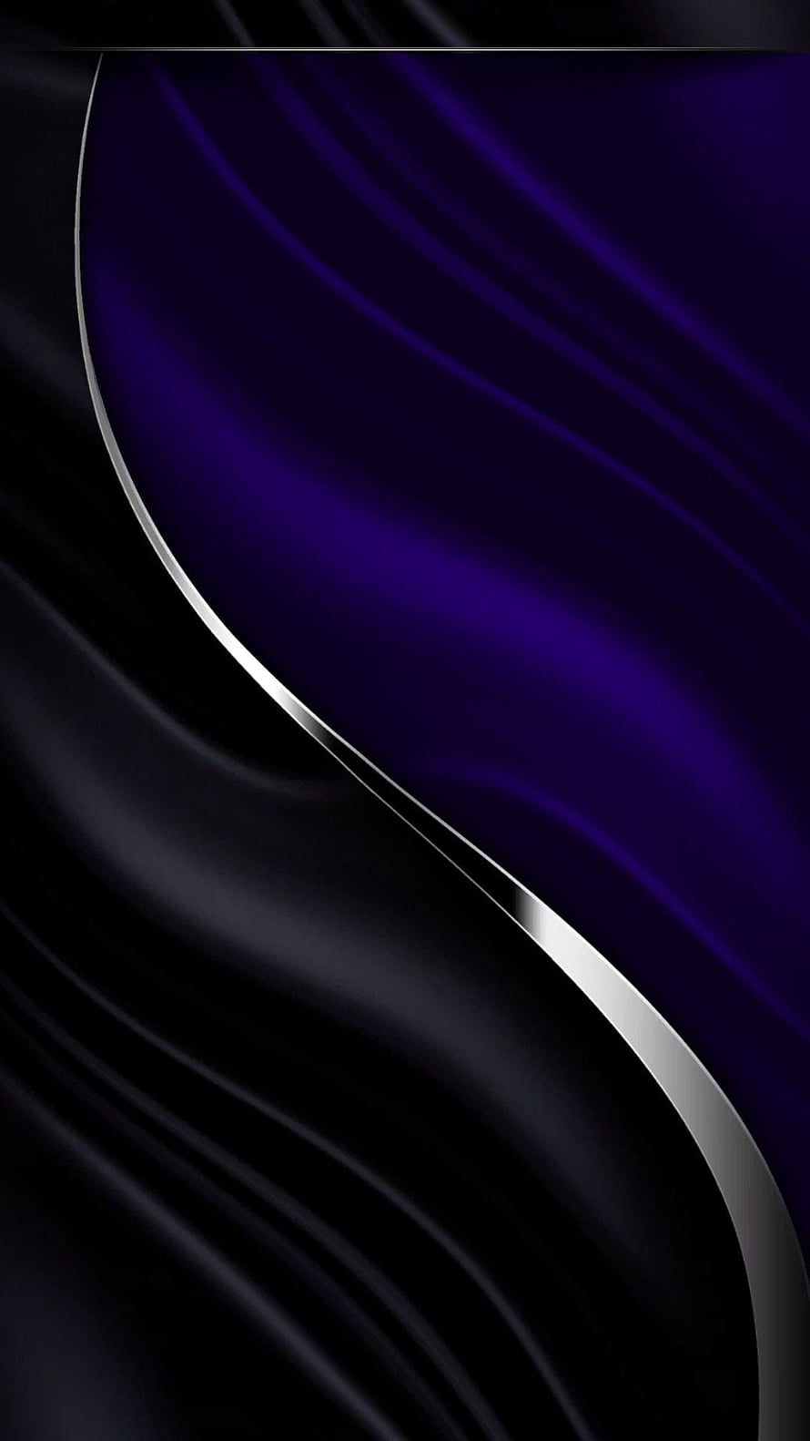 Abstract Dark Purple and Black Curved Lines Wallpaper HD phone wallpaper