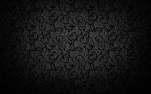 Dark Gothic Damask Wallpaper With Elegant Floral Scrollwork And Vintage Baroque Texture HD wallpaper