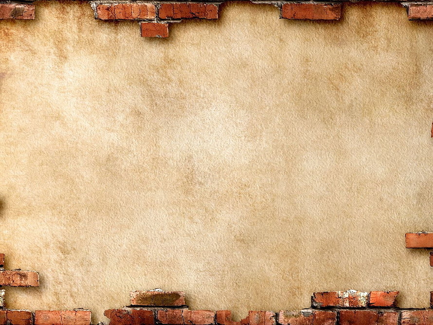 Vintage Distressed Brick Wall Texture With Exposed Red Bricks And Aged Plaster Surface HD wallpaper