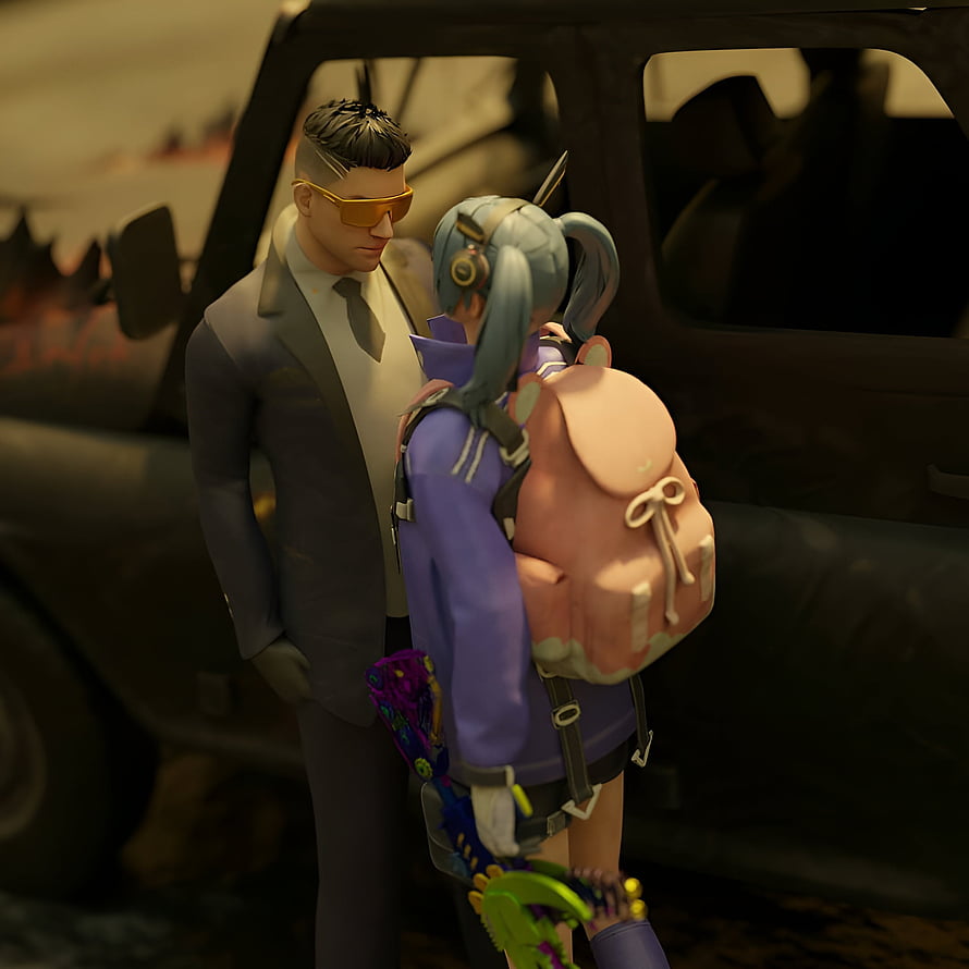 PUBG Mobile Characters Carlo and Sara in a Cinematic Desert Scene HD phone wallpaper