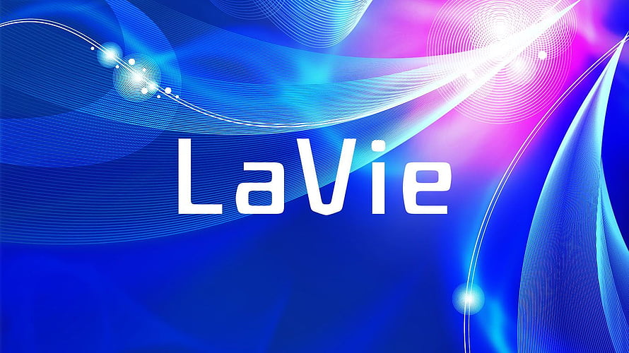 NEC LaVie Abstract Blue and Purple Digital Art with Flowing Light Waves HD wallpaper