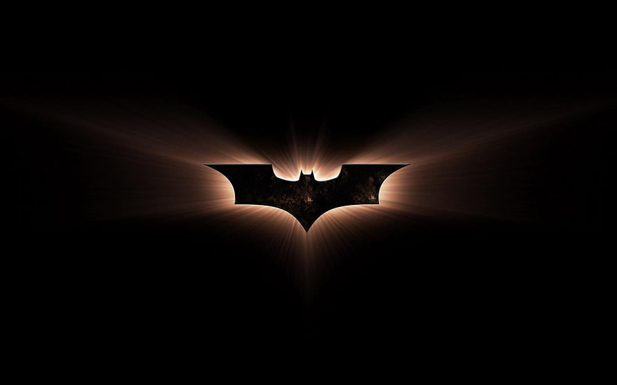 Dark Batman Symbol with Glowing Light Rays on Black Background, awesome batman logo Batman Logo for 1920×1200 Batman Logo 40 Wallpa. Batman , batman , , Batman Sign HD wallpaper