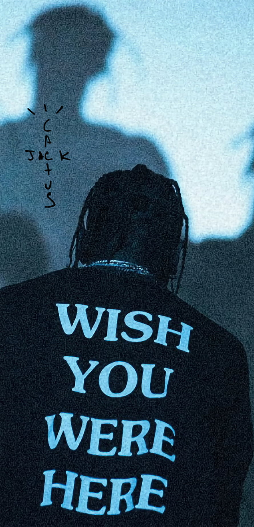 Astroworld Cactus Jack Wish You Were Here Back View Portrait HD phone wallpaper