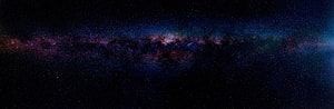 Stunning Panoramic View of the Milky Way Galaxy with Vibrant Nebulae and Star Clusters HD wallpaper