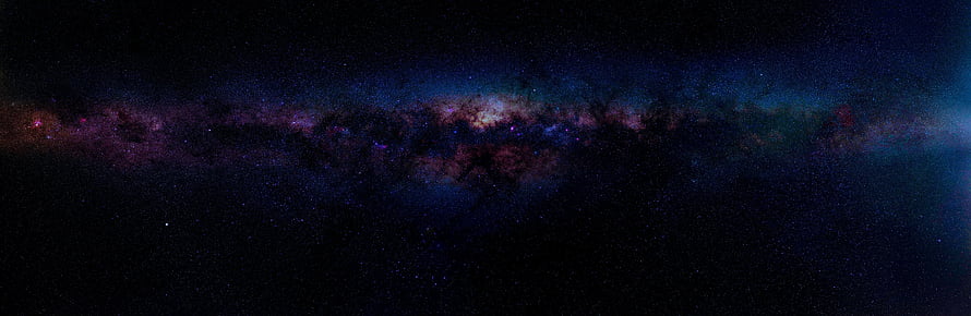 Stunning Panoramic View of the Milky Way Galaxy with Vibrant Nebulae and Star Clusters HD wallpaper