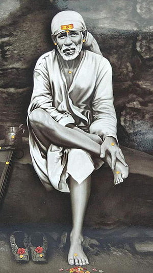 Portrait of Sri Ramakrishna Paramahamsa Sitting in Meditation with Traditional Attire HD phone wallpaper