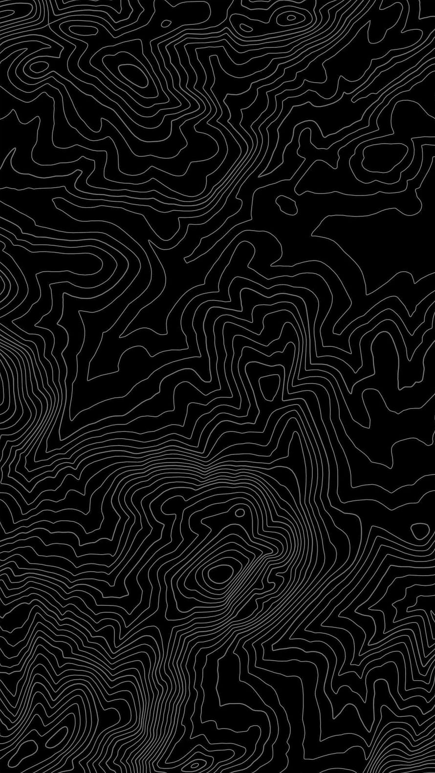 Abstract Black And White Topographic Contour Line Map Pattern Background HD phone wallpaper