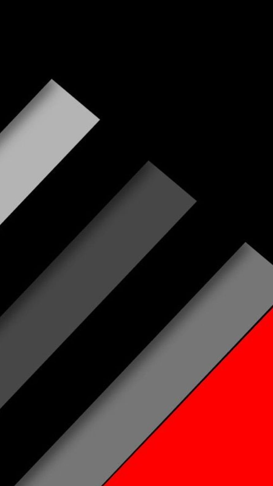 Minimalist Material Design Diagonal Stripes in Black, Gray, and Red HD phone wallpaper