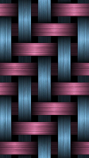 Abstract Woven Metal Texture Background With Blue And Pink Stripes HD phone wallpaper