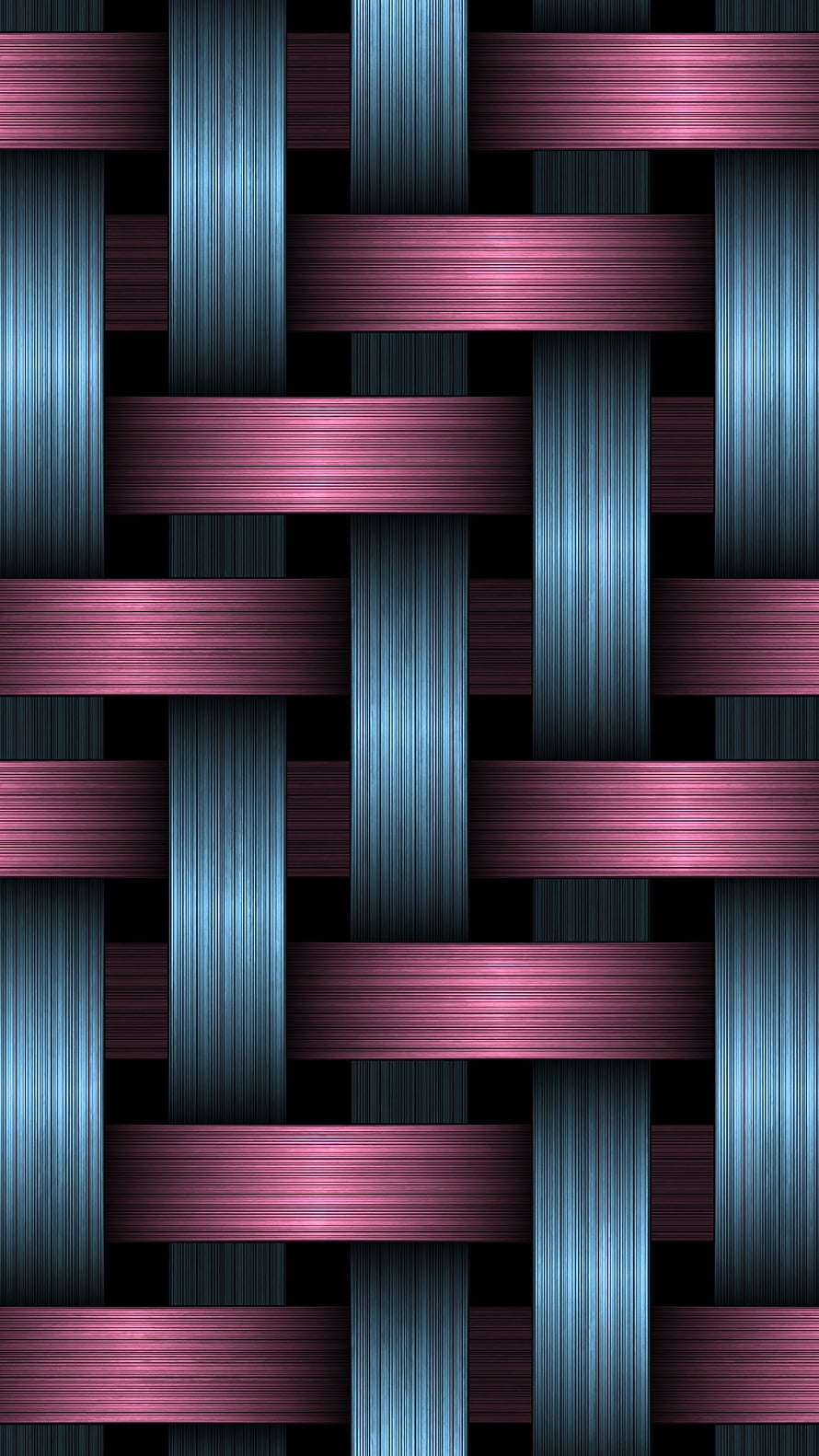 Abstract Woven Metal Texture Background With Blue And Pink Stripes HD phone wallpaper