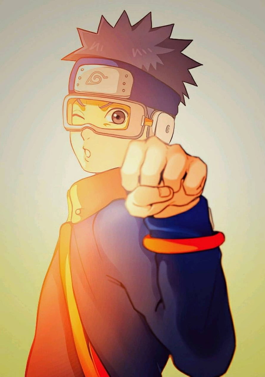 Young Obito Uchiha Anime Character Wearing Goggles and Headband HD phone wallpaper