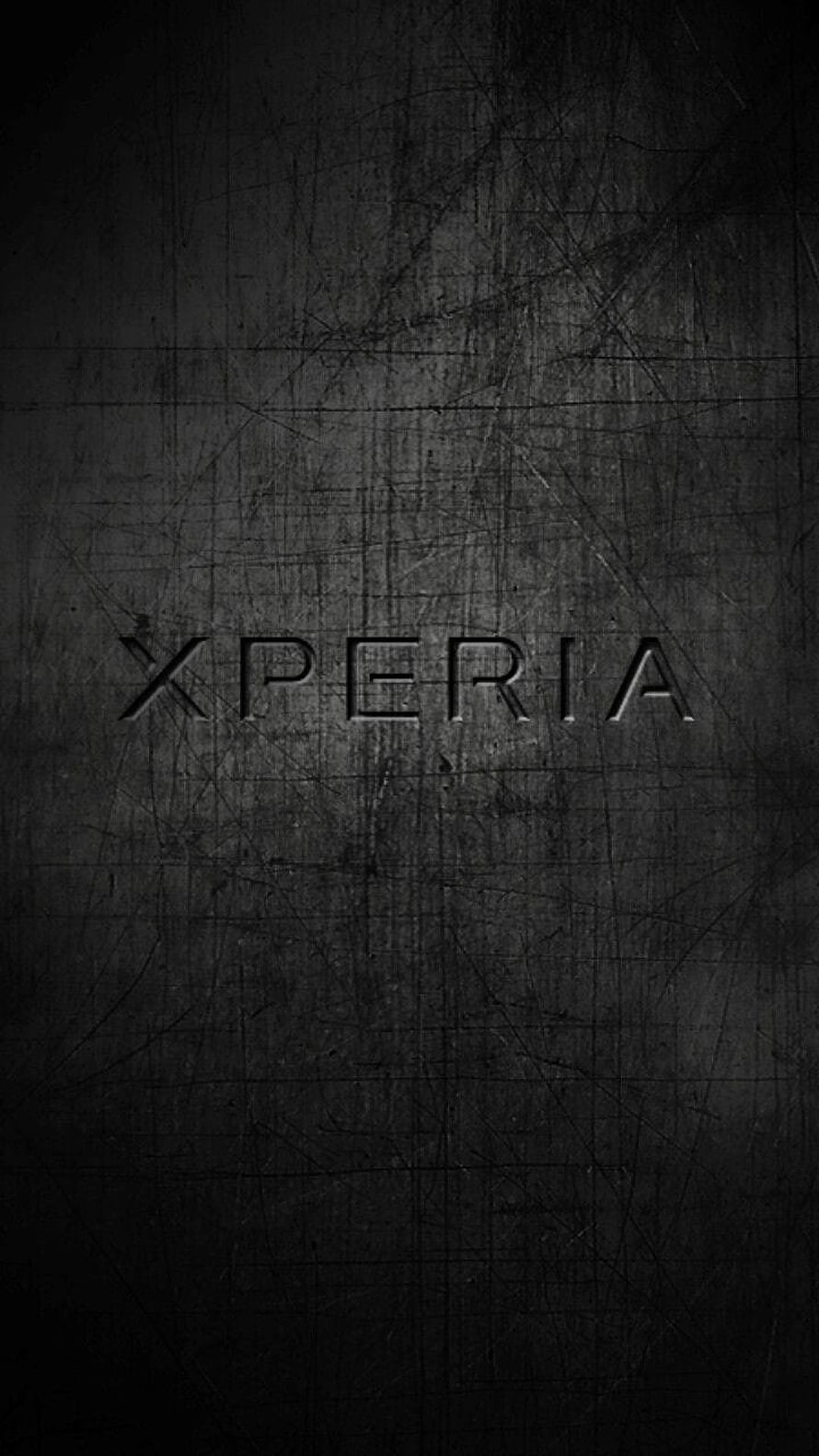 Xperia Black Smartphone Dark Scratched Metal Texture Wallpaper HD phone wallpaper