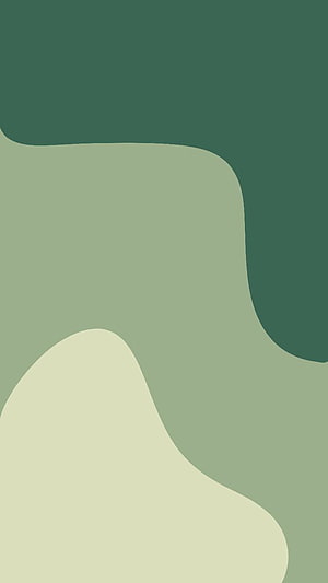 Abstract Green Gradient Wallpaper With Smooth Curved Shapes And Minimalist Design HD phone wallpaper