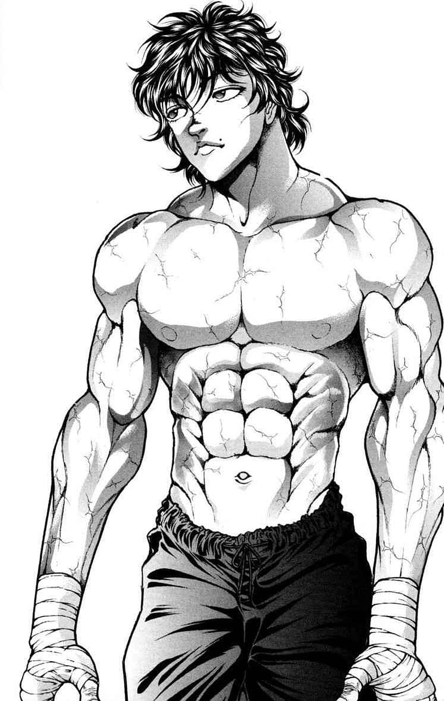 Makoto Takakura from Kengan Ashura manga character illustration, Baki Hanma HD phone wallpaper