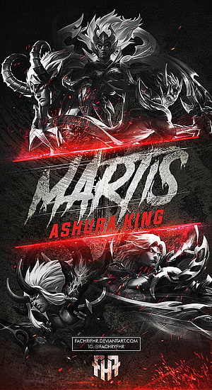 Martis Ashura King Mobile Legends Dark Fantasy Character Artwork HD phone wallpaper