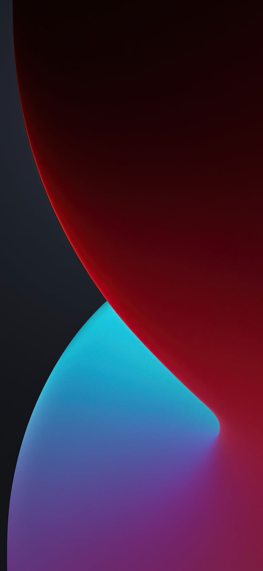 Abstract Red and Blue Gradient Curves on Dark Background HD phone wallpaper