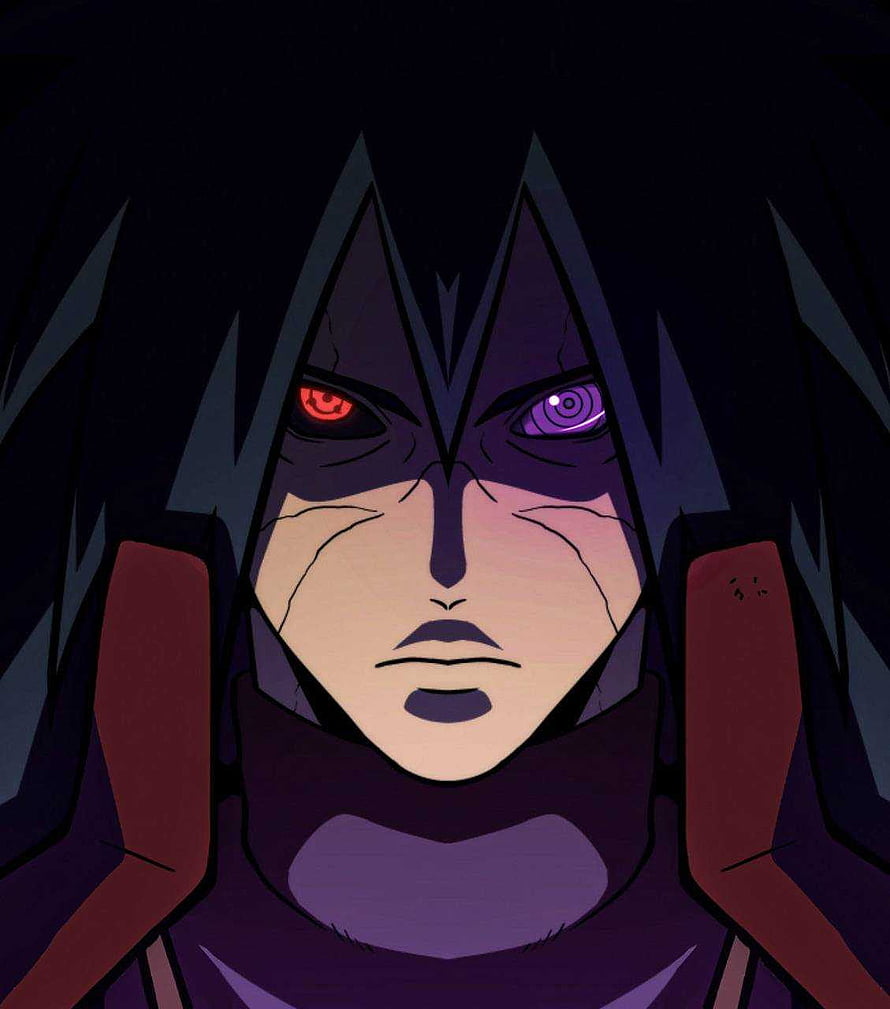 Madara Uchiha Sharingan and Rinnegan Anime Portrait HD phone wallpaper