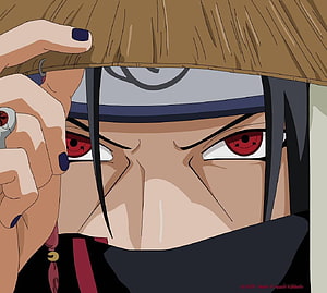 Itachi Uchiha Sharingan Close-Up Anime Wallpaper HD wallpaper