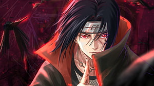 Itachi Uchiha Sharingan Anime Wallpaper HD wallpaper
