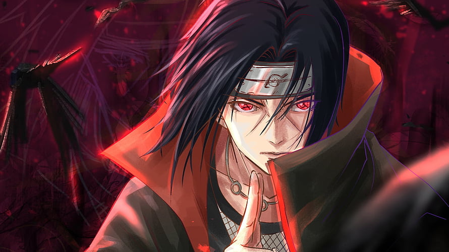 Itachi Uchiha Sharingan Anime Wallpaper HD wallpaper