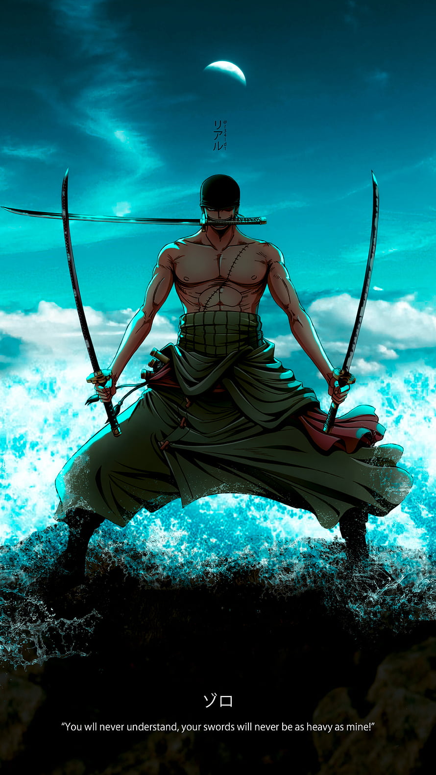 Roronoa Zoro Three Sword Style Anime Wallpaper HD phone wallpaper