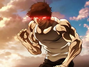 Saitama One Punch Man Anime Character Glowing Red Eyes Muscular Hero, Baki Hanma 2021: An Incredible Sinful Delight of Martial Arts, Baki Anime HD wallpaper