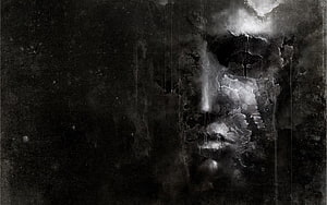 Dark Abstract Grunge Texture with Ethereal Light Streaks and Smoky Clouds HD wallpaper
