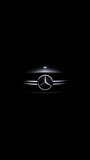 Mercedes-Benz Emblem on Dark Car Grille HD phone wallpaper