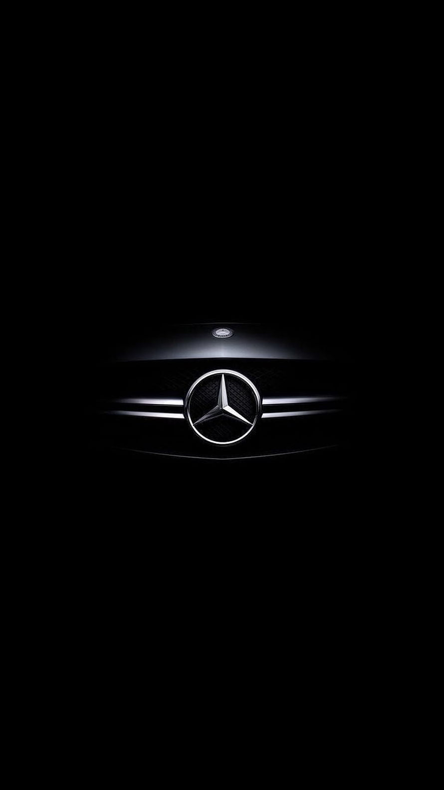 Mercedes-Benz Emblem on Dark Car Grille HD phone wallpaper
