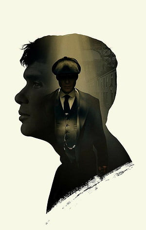 Peaky Blinders Tommy Shelby Silhouette Artwork with Vintage Gangster Aesthetic HD phone wallpaper