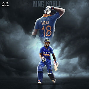 Virat Kohli King Kohli Cricket Wallpaper HD phone wallpaper