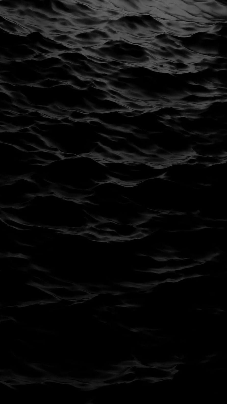 Dark Vantablack Water Surface Texture with Subtle Ripples and Deep Black Tones HD phone wallpaper