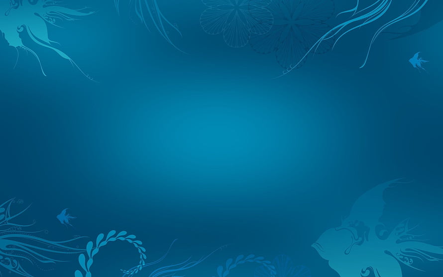 Elegant Teal Floral Border Design with Delicate Ornamental Patterns and Soft Gradient Background HD wallpaper