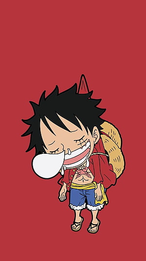 Luffy Laughing Hysterically Anime Character Wallpaper HD phone wallpaper