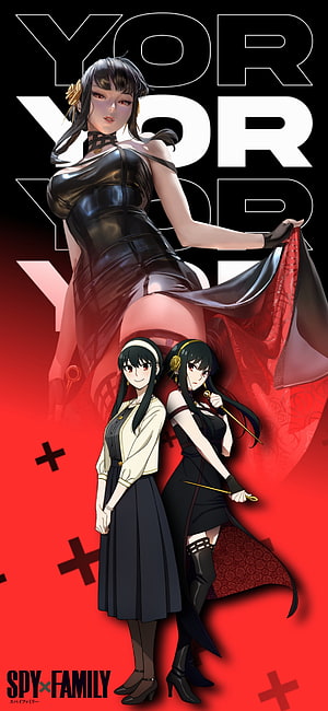 Yor Forger Spy x Family Anime Character Artwork with Yor and Anya HD phone wallpaper