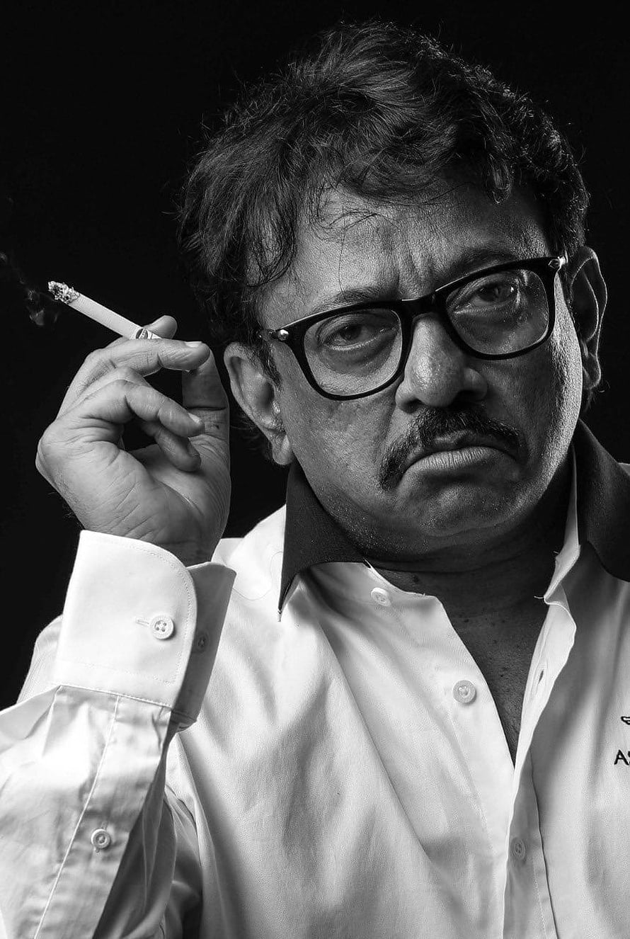 Portrait of Indian Filmmaker Anurag Kashyap Smoking a Cigarette in Black and White HD phone wallpaper