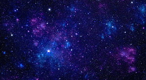 Stunning Deep Space Galaxy Wallpaper With Purple And Blue Nebulae HD wallpaper