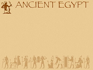 Ancient Egypt Hieroglyphic Border Design on Papyrus Texture Background HD wallpaper