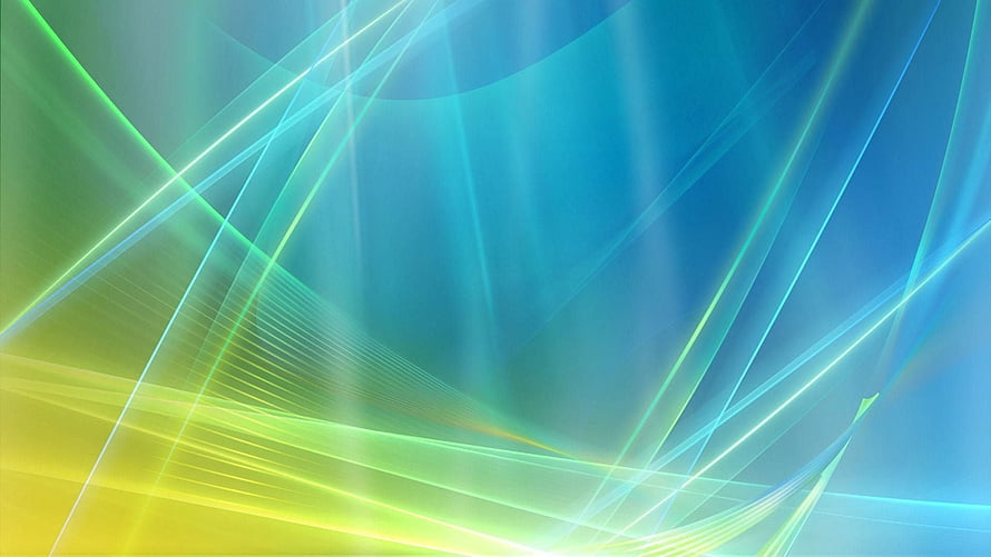 Abstract Flowing Light Streaks in Blue and Green Gradient HD wallpaper
