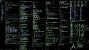 Matrix Digital Rain Code Terminal Hacker Background HD wallpaper