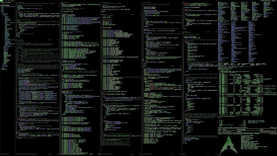Matrix Digital Rain Code Terminal Hacker Background HD wallpaper
