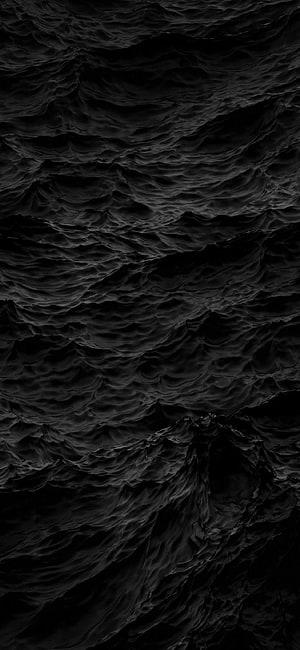 Dark Abstract 3D Rendered Texture With Deep Ripples And Shadows HD phone wallpaper