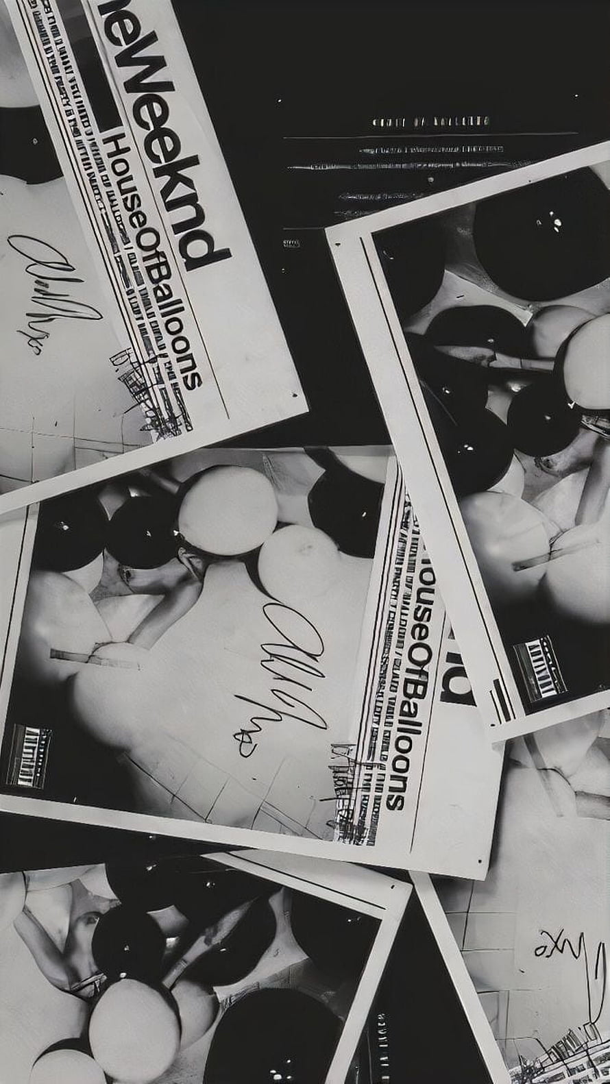 NewJeon House of Balloons Album Cover Black and White Aesthetic Wallpaper HD phone wallpaper