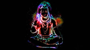 Neon Glowing Shiva Meditation Wallpaper HD wallpaper