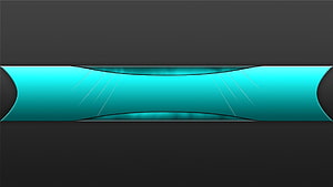 Abstract Turquoise Wave Design on Dark Background HD wallpaper