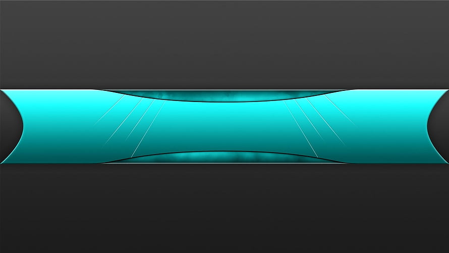 Abstract Turquoise Wave Design on Dark Background HD wallpaper