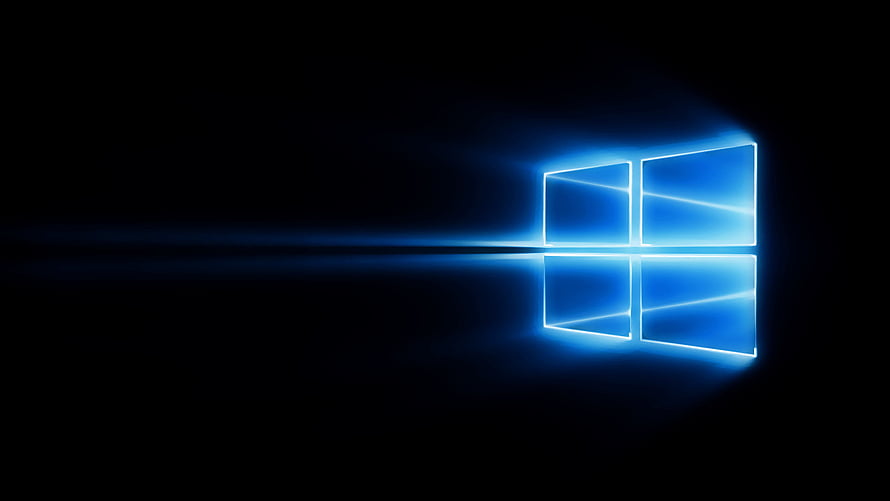 Windows 10 Default Blue Light Logo Wallpaper HD wallpaper