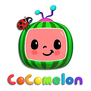 Cocomelon Official Logo with Watermelon Character and Ladybug HD phone wallpaper