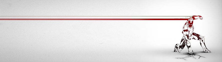 Minimalist Red and White Warrior Illustration with Long Sword on Plain Background HD wallpaper